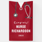 ナース卒業旗 横断幕 (縦)