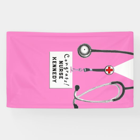 ナース卒業旗 横断幕 (横)