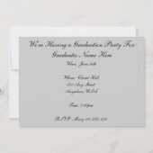 ナース卒業案内レトロピンクブラック2014 招待状 (裏面)