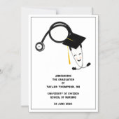 ナース卒業発表 マグネット招待状 (正面)