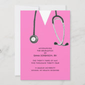 ナース卒業発表 招待状 (正面)