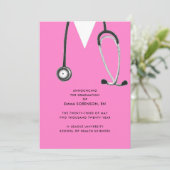 ナース卒業発表 招待状 (スタンド正面)