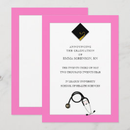 ナース卒業発表 招待状