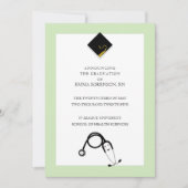 ナース卒業発表 招待状 (正面)