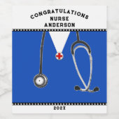 ナース卒業看護学校ワインラベル ワインラベル (シングルラベル)