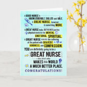 ナース卒業祝いカード カード (黄色い花)