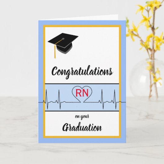 ナース卒業祝 カード (黄色い花)
