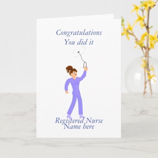 ナース卒業祝 カード (黄色い花)