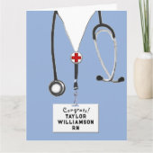 ナース卒業証書 カード (正面)