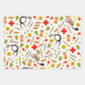 ナース卒業2022ギフト ラッピングペーパーシート (正面2)