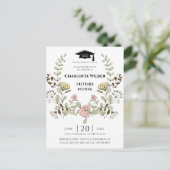 ナース卒業2022フローラローレル インビテーションポストカード (スタンド正面)