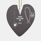 ナース卒業2025写真 セラミックオーナメント (左)