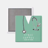 ナース卒業2025看護学校 マグネット (正面/裏面)