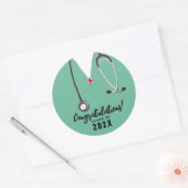 ナース卒業2025 ラウンドシール (封筒)