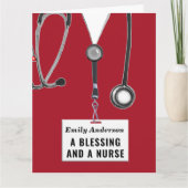 ナース卒業 カード (正面)