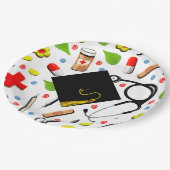 ナース卒業 ペーパープレート (アングル)