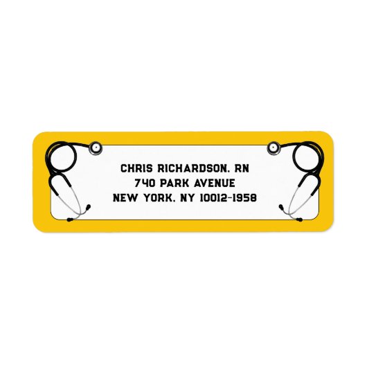 ナース卒業 ラベル (正面)