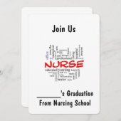 ****ナース卒業****招待状 招待状 (正面/裏面)