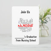 ****ナース卒業****招待状 招待状 (スタンド正面)