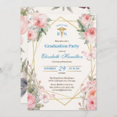 ナース卒業RN看護大学院フローラ 招待状 (正面/裏面)