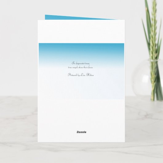 ナース博士に対する思いやりに感謝 カード (裏面)