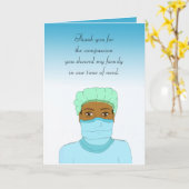 ナース博士に対する思いやりに感謝 カード (黄色い花)