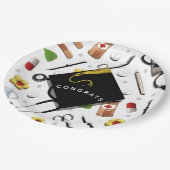 ナース又はドクター卒業紙プレート ペーパープレート (アングル)