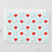 ナース又は健康気に労働者の名前をカスタムする又は文字 サンキューカード (裏面)