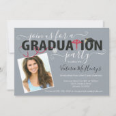 ナース又は医師用写真卒業パーティー 招待状 (正面)