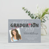 ナース又は医師用写真卒業パーティー 招待状 (スタンド正面)