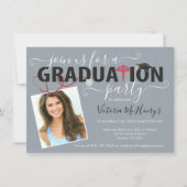 ナース又は医師用写真卒業パーティー 招待状 (正面)