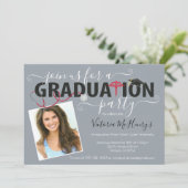 ナース又は医師用写真卒業パーティー 招待状 (スタンド正面)