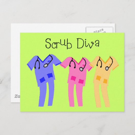 ナース又は医療用装身具の贈与 ポストカード (正面/裏面)