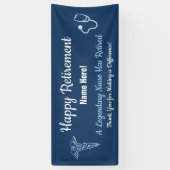 ナース又は退職パーティー 横断幕 (縦)