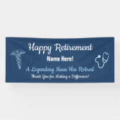 ナース又は退職パーティー 横断幕 (横)