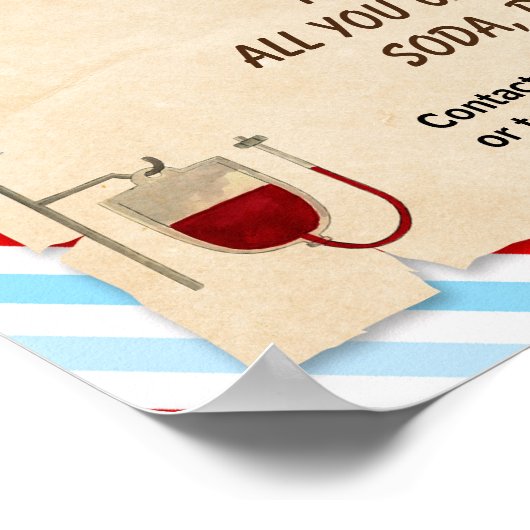 ナース及び職員のスクールチラシ ポスター (角)