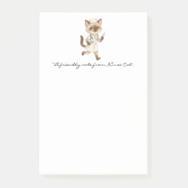 ナース可愛い猫用コーヒーのメモ帳 ポストイット