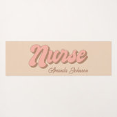 ナース名おもしろいレトロカスタムヨガマット ヨガマット (裏面(横))