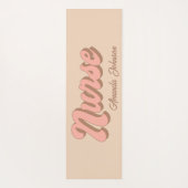 ナース名おもしろいレトロカスタムヨガマット ヨガマット (裏面)