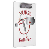 ナース名ナースかわいいカスタムクリップボード クリップボード (右)