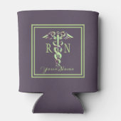 ナース名パープルマーブルカドゥセウスクーラーボックス 缶クーラー (裏面)