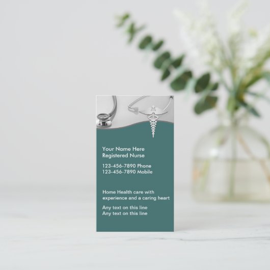 ナース名刺 名刺 (スタンド正面)