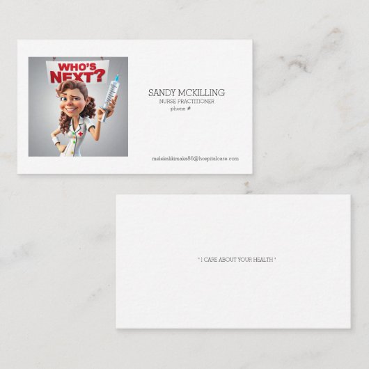 「ナース名刺」 名刺 (正面/裏面)