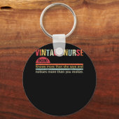 ナース名詞定義は彼女の言う以上に知っている キーホルダー (正面)