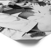 ナース喫煙ヴィンテージ写真10x8in ポスター (角)