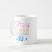 ナース国際的日 コーヒーマグカップ (正面左)