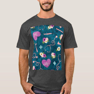 ナース壁紙フローラ Tシャツ