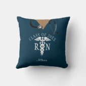 ナース大学院ブルースクラブトッパーソナライズされたプ クッション (裏面)