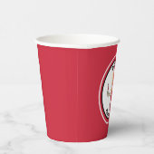 ナース女性可愛い漫画レッド・ブラック卒業 紙コップ (右)