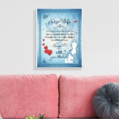 ナース妻ギフト |夫からの妻への手紙 キャンバスプリント (インサイチュ (リビング))